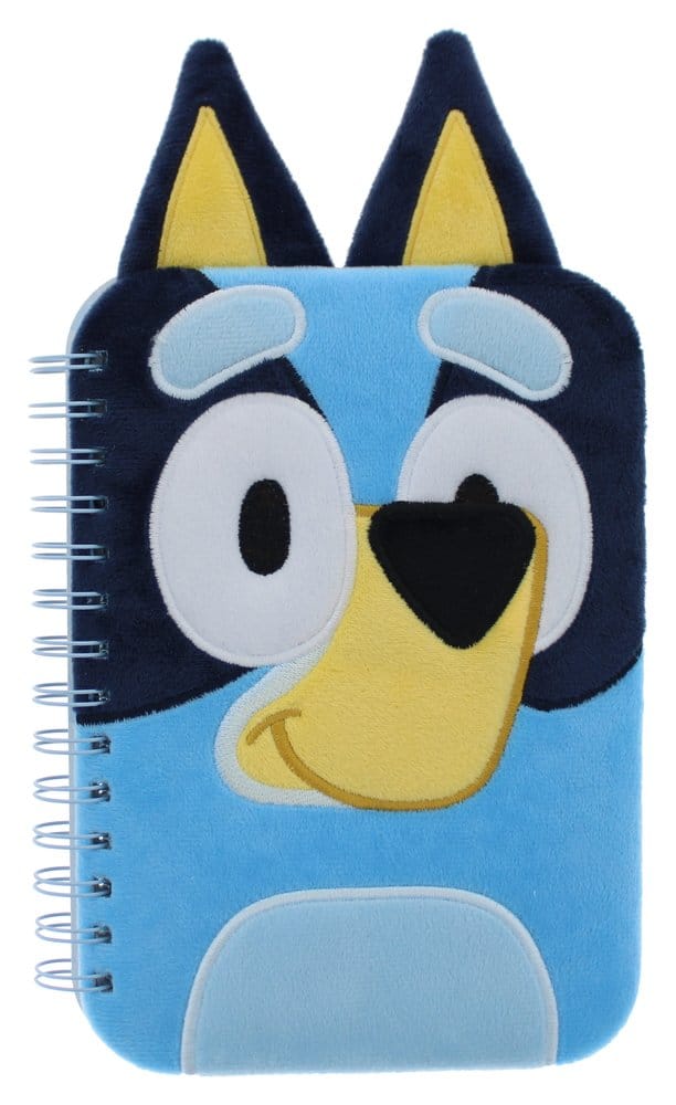 Bluey Plush Notebook Blue