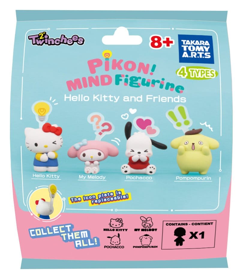 Sanrio Twinchees Mini Figures Hello Kitty & Friends Pikon Mind 5 cm Blind Pack Display (24)