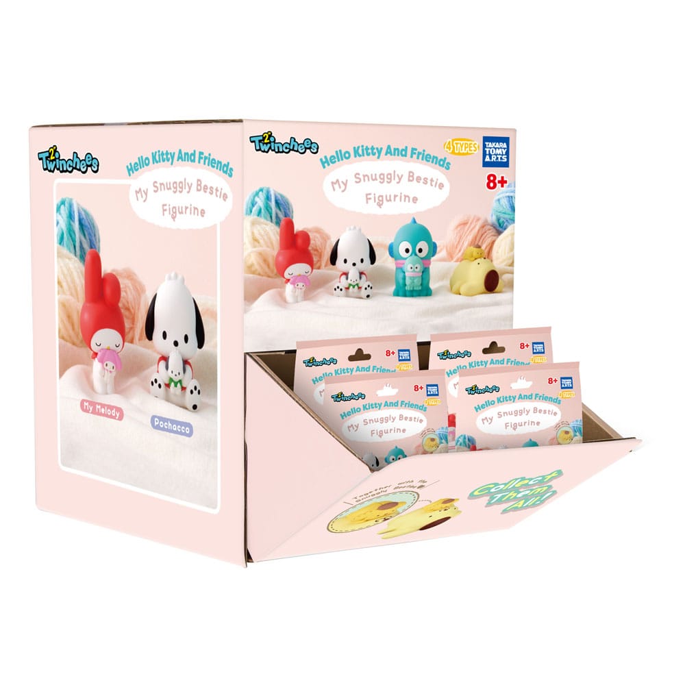Sanrio Twinchees Mini Figures Hello Kitty & Friends My Cuddly Buddy 5 cm Blind Pack Display (24)