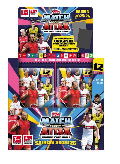 Bundesliga Match Attax Trading Cards 2025/26 Booster Display (36) *German Version*