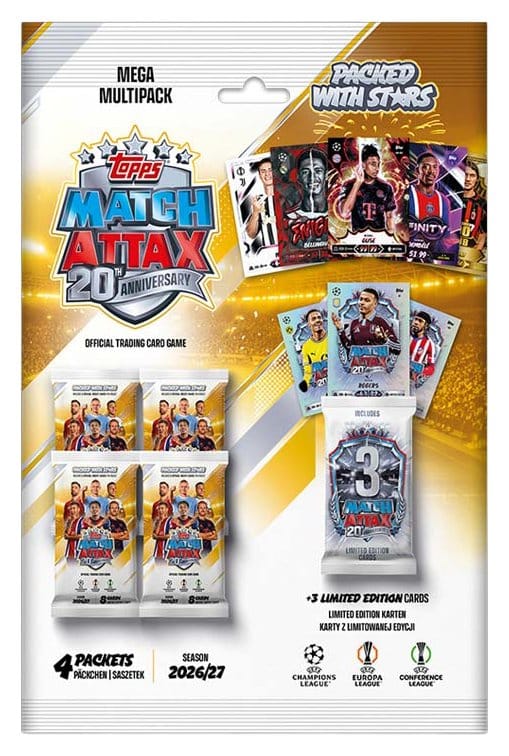 UEFA Club Competition Match Attax 2026/27 Trading Cards Mega Multipack