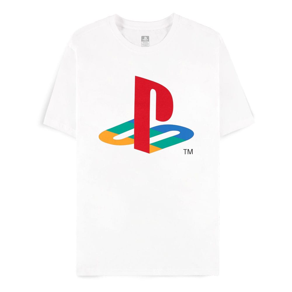 PlayStation T-Shirt Logo White Size L