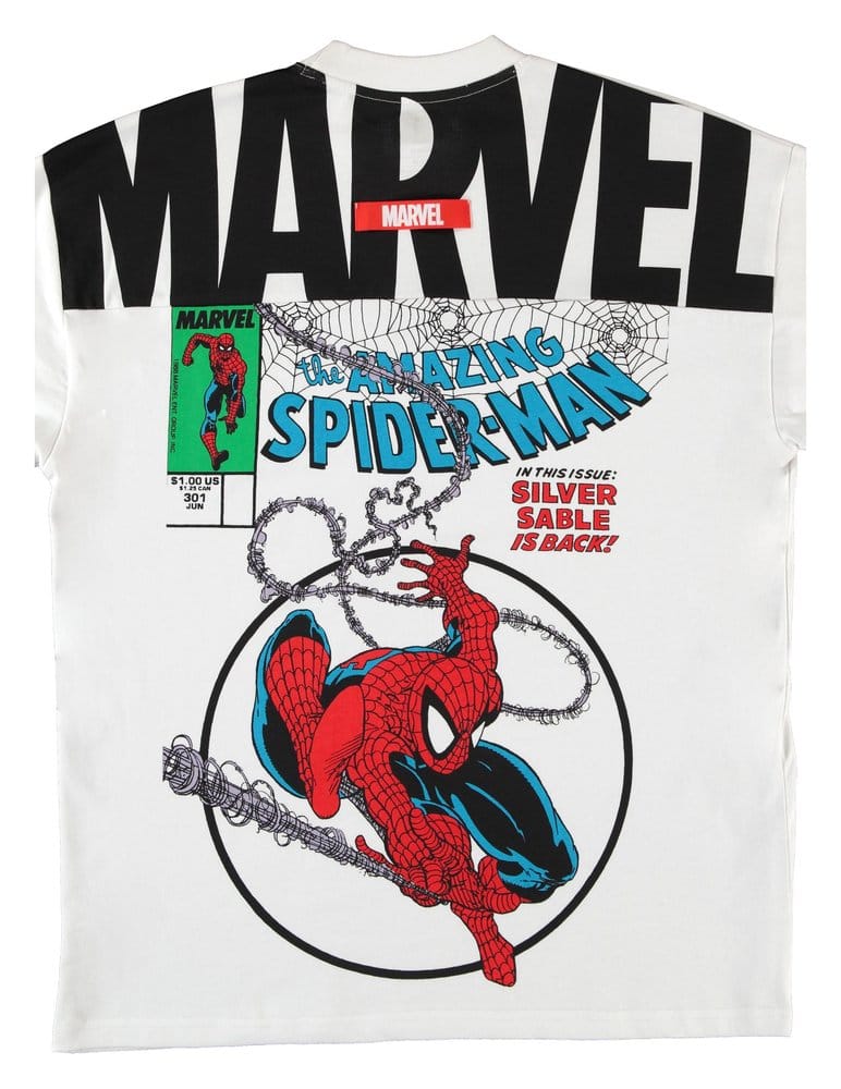 Marvel T-Shirt Spider Man Split Comic  Size L