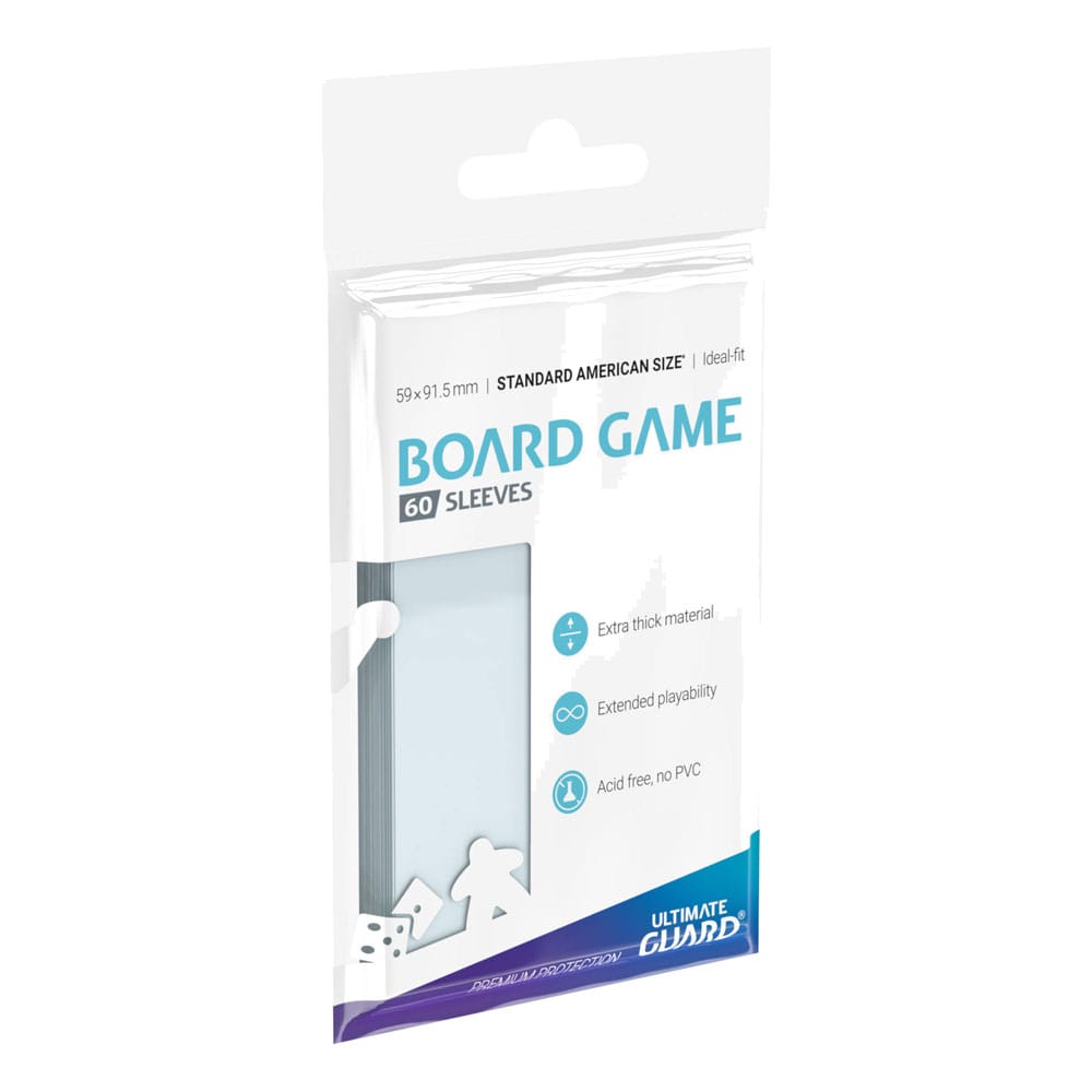 Ultimate Guard Premium Soft Sleeves for Board Game Cards Standard American (60)
