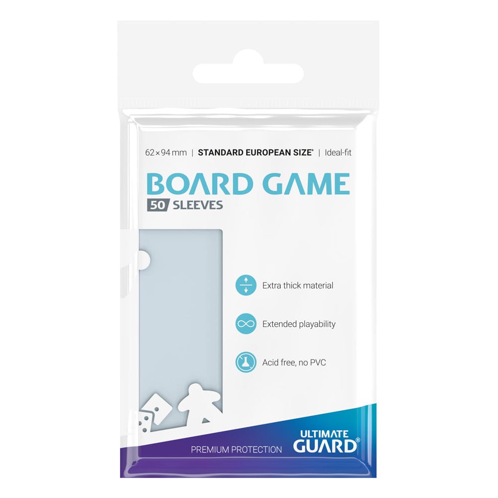 Ultimate Guard Premium Soft Sleeves for Board Game Cards Standard European (50)