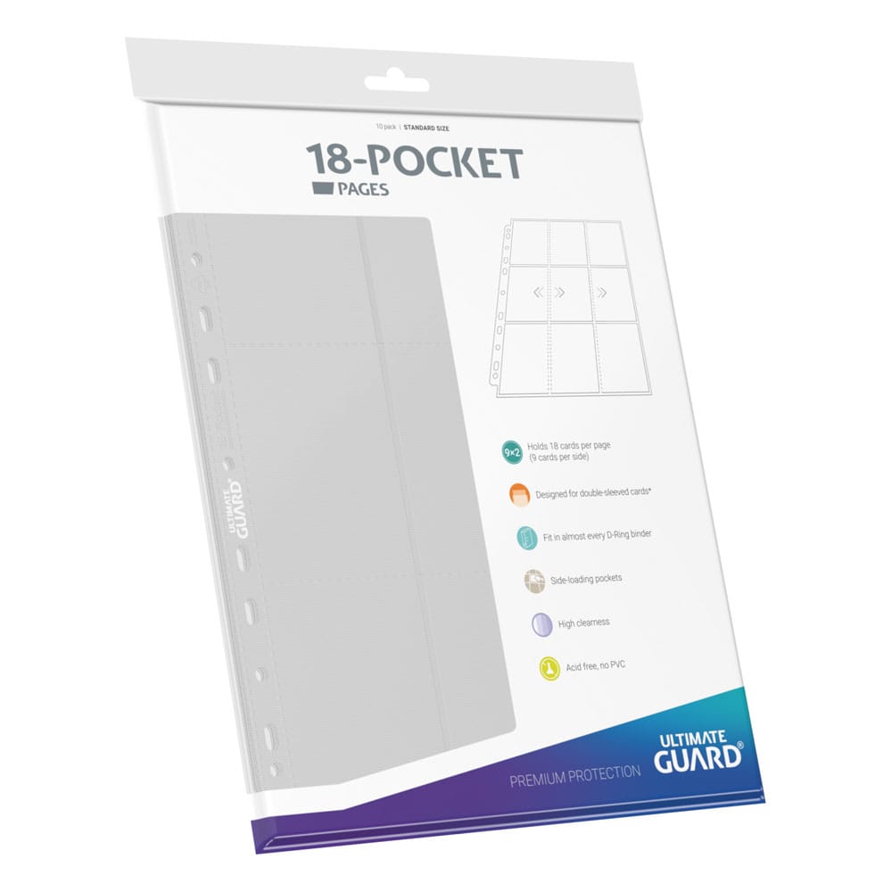 Ultimate Guard 18-Pocket Pages Side-Loading White (10)