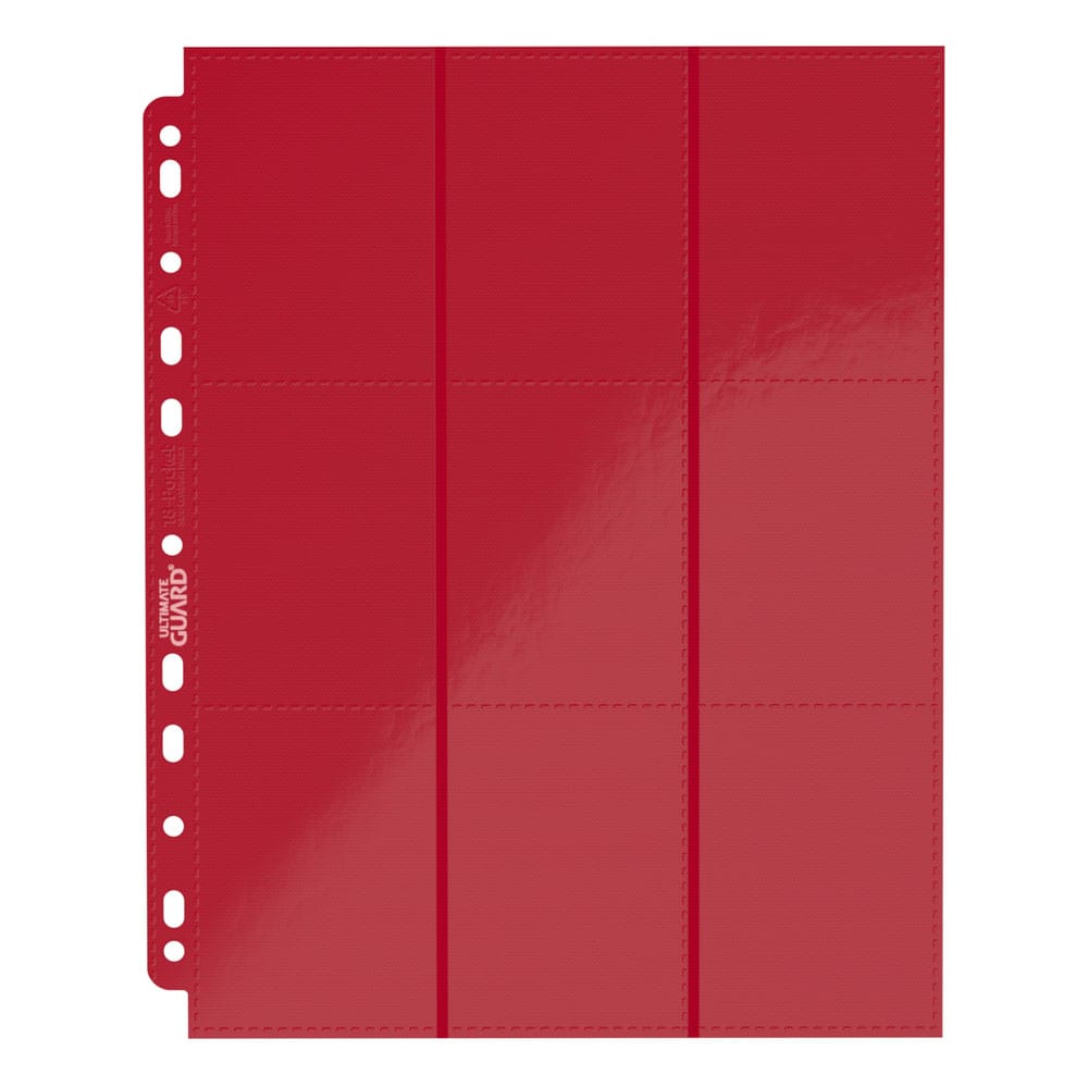 Ultimate Guard 18-Pocket Pages Side-Loading Red (10)