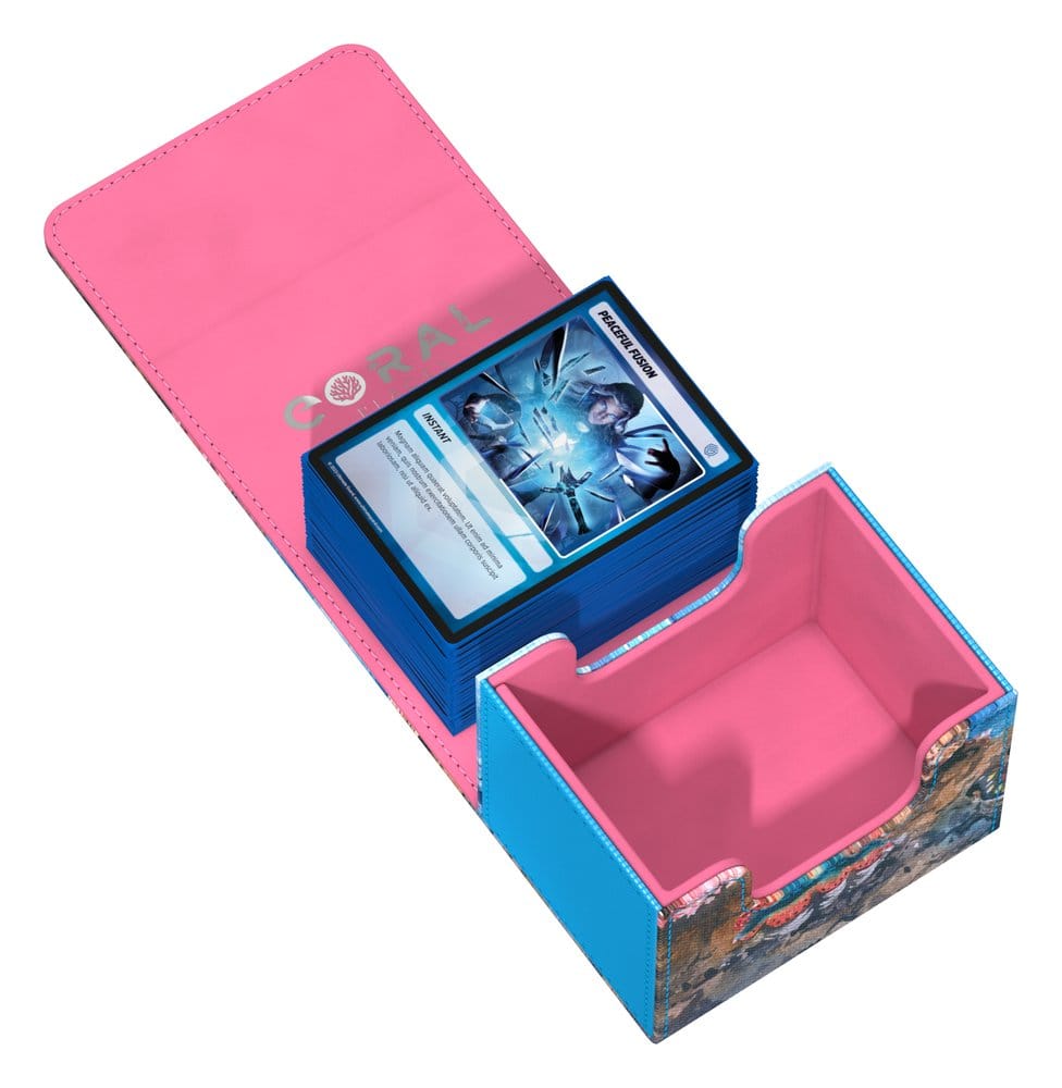 Ultimate Guard Sidewinder 100+ Xenoskin "Coral Places" - Seablue Hush