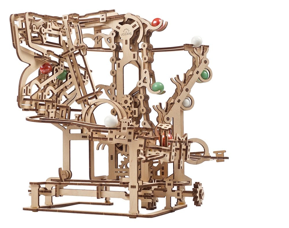 Ugears 3D Wooden Puzzle Marble Run Chain Hoist