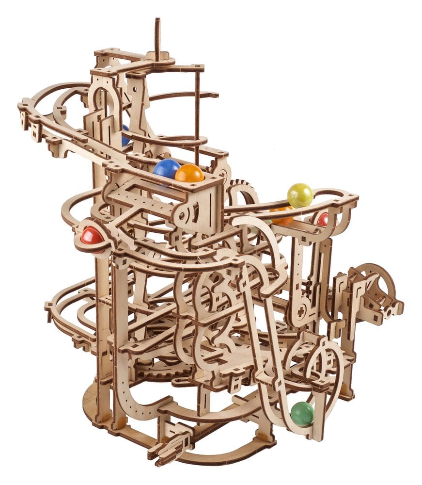 Ugears 3D Wooden Puzzle Marble Run Spiral Hoist