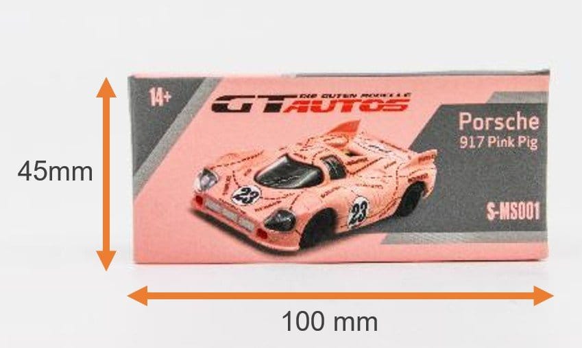 Porsche Diecast 1/64 Model 917/20 Pink Pig 7 cm