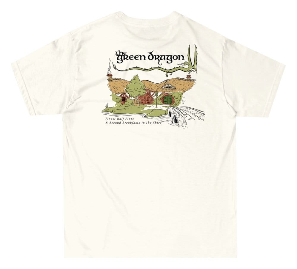The Lord of the Rings T-Shirt Green Dragon Inn / Cream 2XL