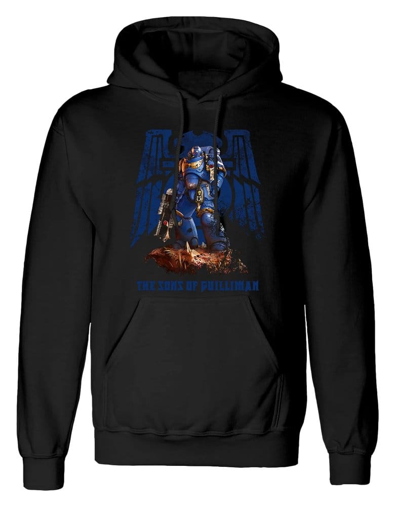 Warhammer Hoodie Space Marines Black Size S
