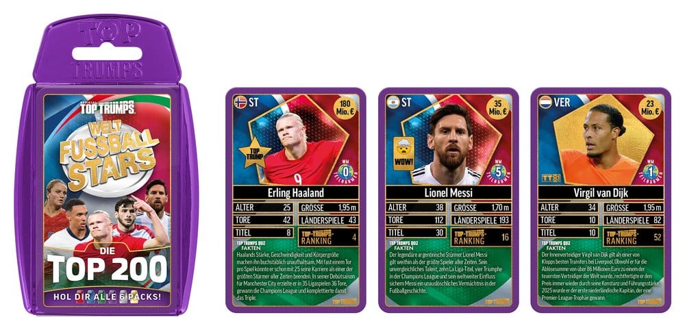 World Football Stars Card Game 200 Pack 4 *German Version*
