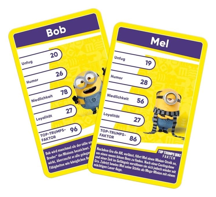 Minions Card Game Top Trumps *German Version*