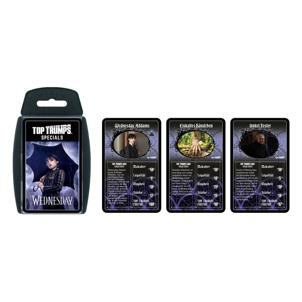 Wednesday Card Game Top Trumps *German Version*