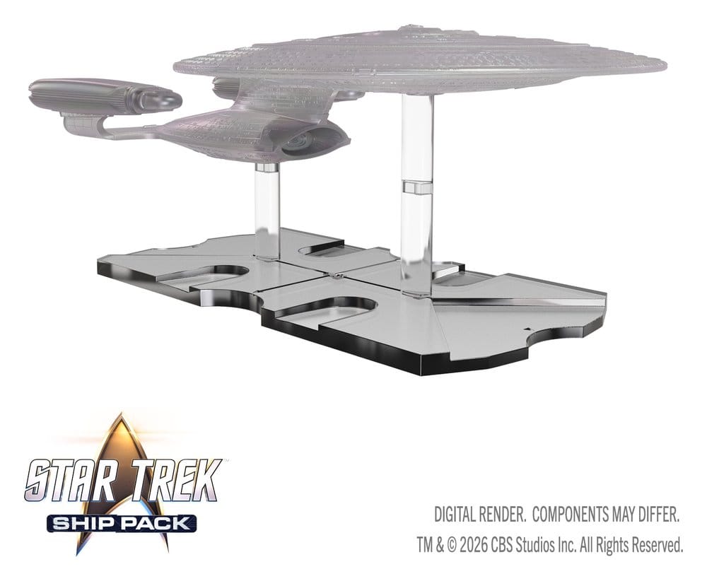 Star Trek Ship Pack Boxed Pre-painted Miniatures U.S.S. Enterprise - 60th Anniversary Edition 22 cm