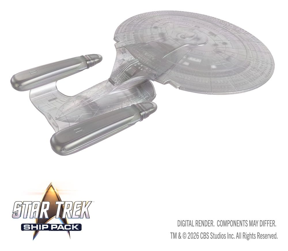 Star Trek Ship Pack Boxed Pre-painted Miniatures U.S.S. Enterprise - 60th Anniversary Edition 22 cm