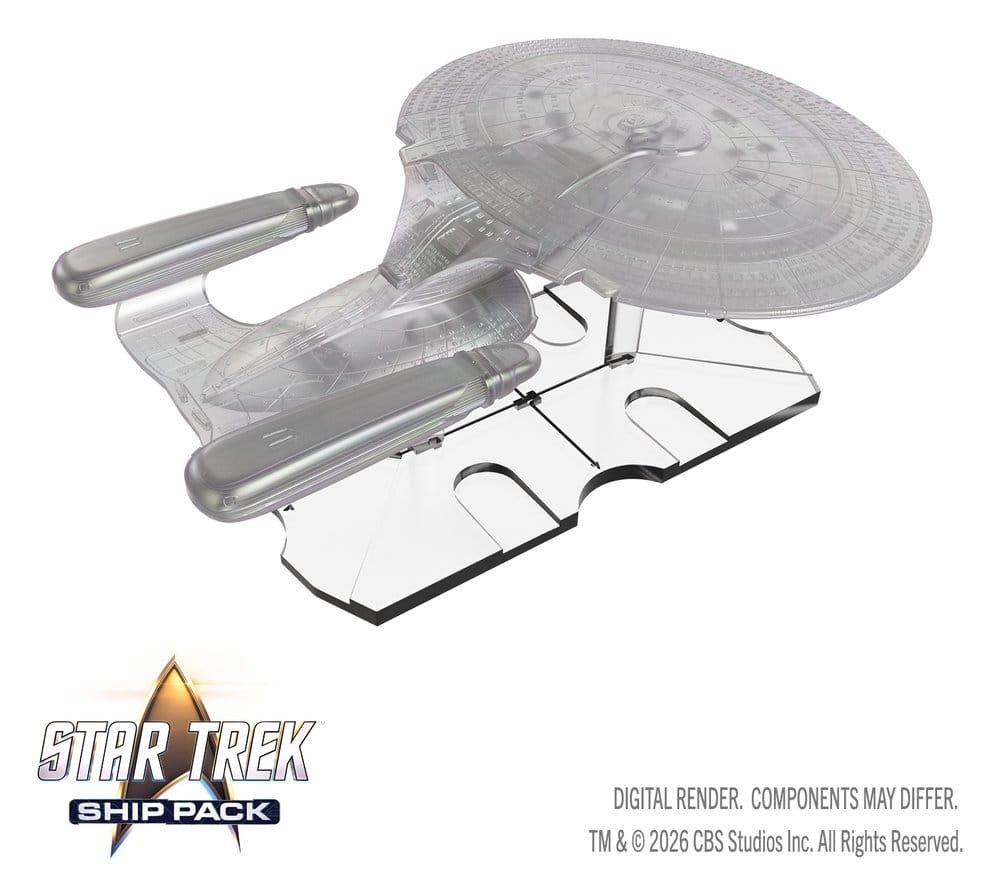 Star Trek Ship Pack Boxed Pre-painted Miniatures U.S.S. Enterprise - 60th Anniversary Edition 22 cm