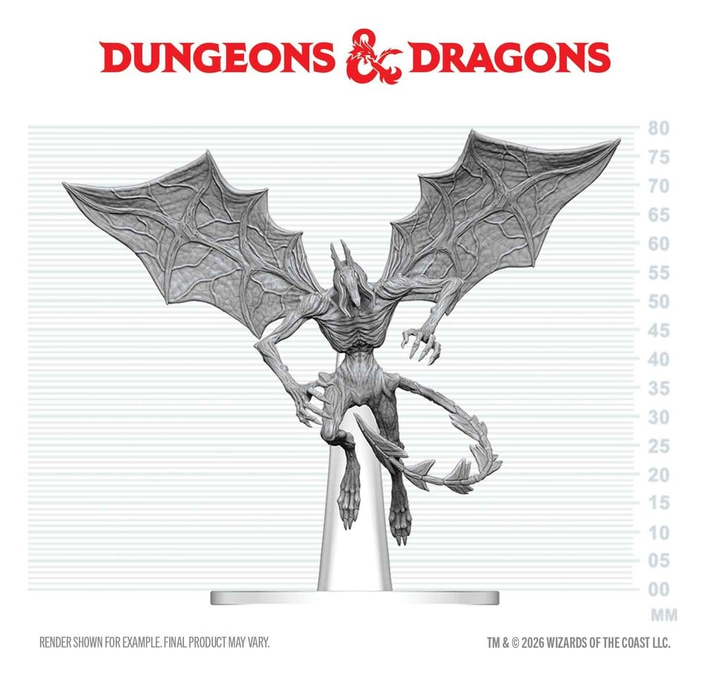 Dungeons & Dragons Nolzur's Marvelous Miniatures Unpainted Miniature Nightgaunt 17 cm