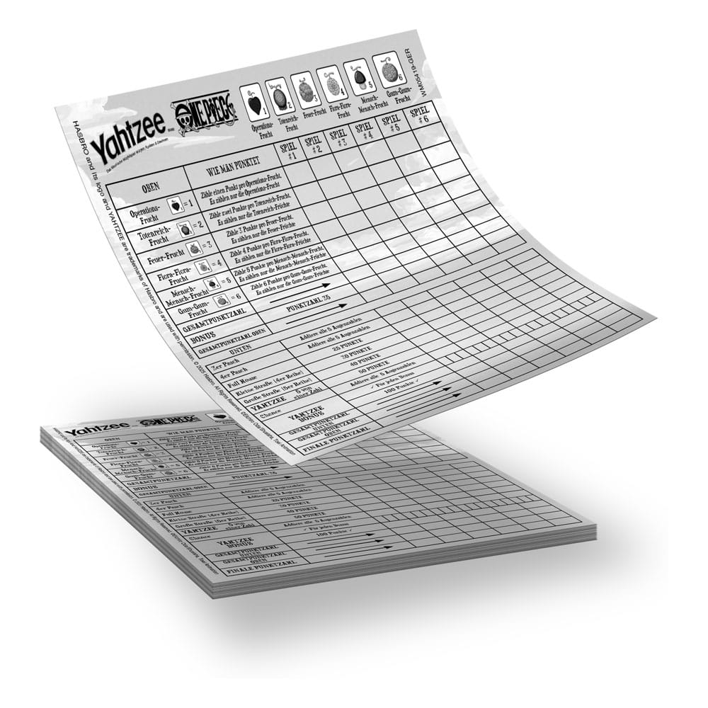 One Piece Yahtzee  *German Version*