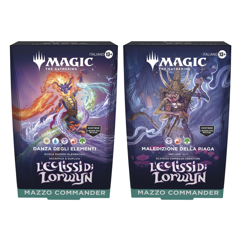 Magic the Gathering L'Eclissi di Lorwyn Commander Decks Display (4) italian
