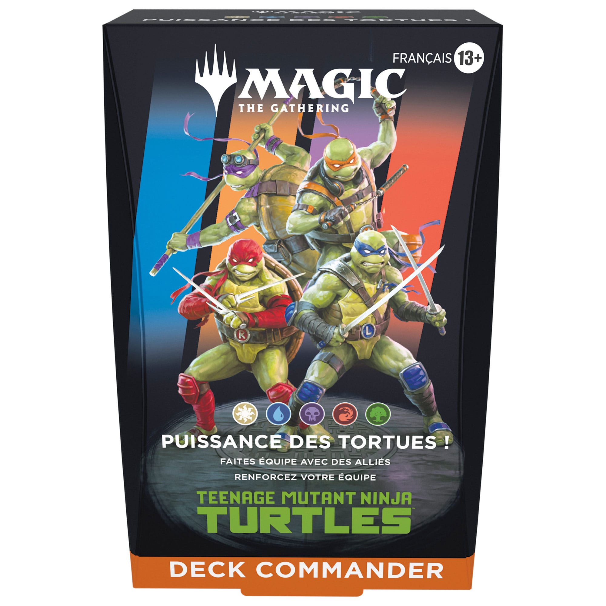 Magic the Gathering Teenage Mutant Ninja Turtles Commander Decks Case (4) french