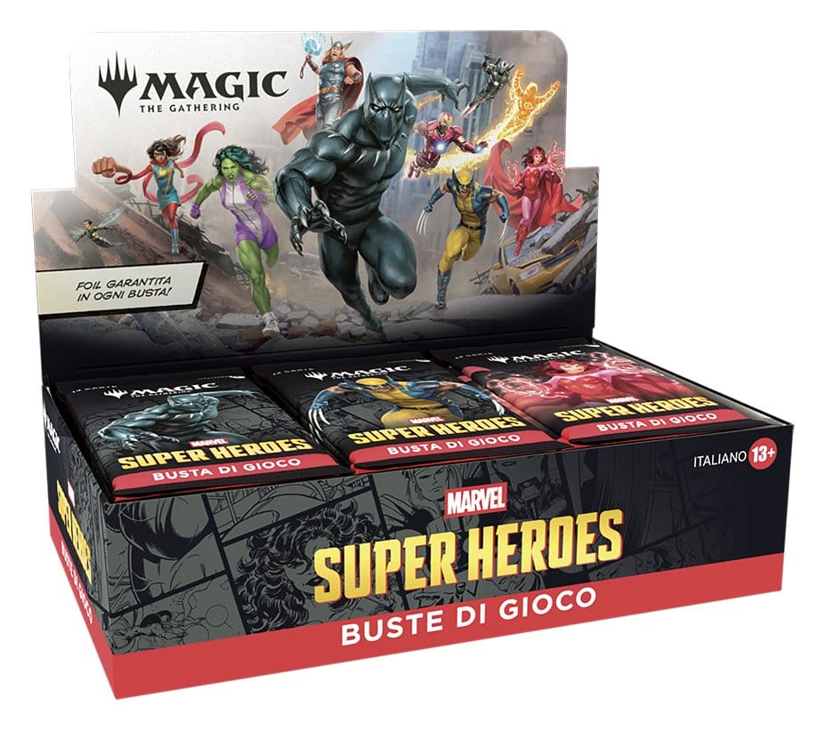 Magic the Gathering Marvel Super Heroes Play Booster Display (30) italian
