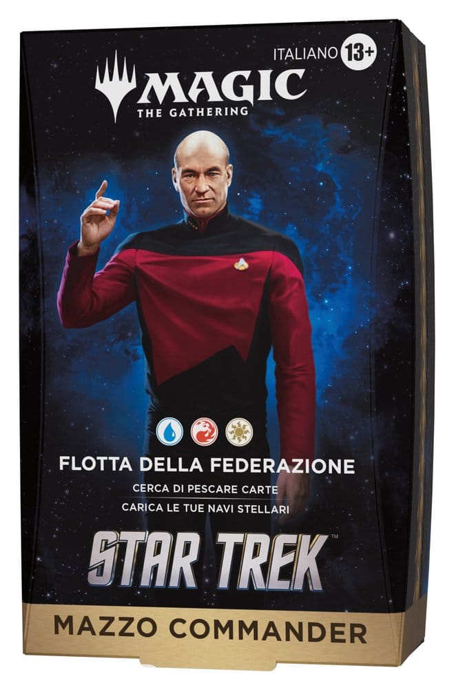 Magic the Gathering Star Trek Commander Decks Case (4) italian
