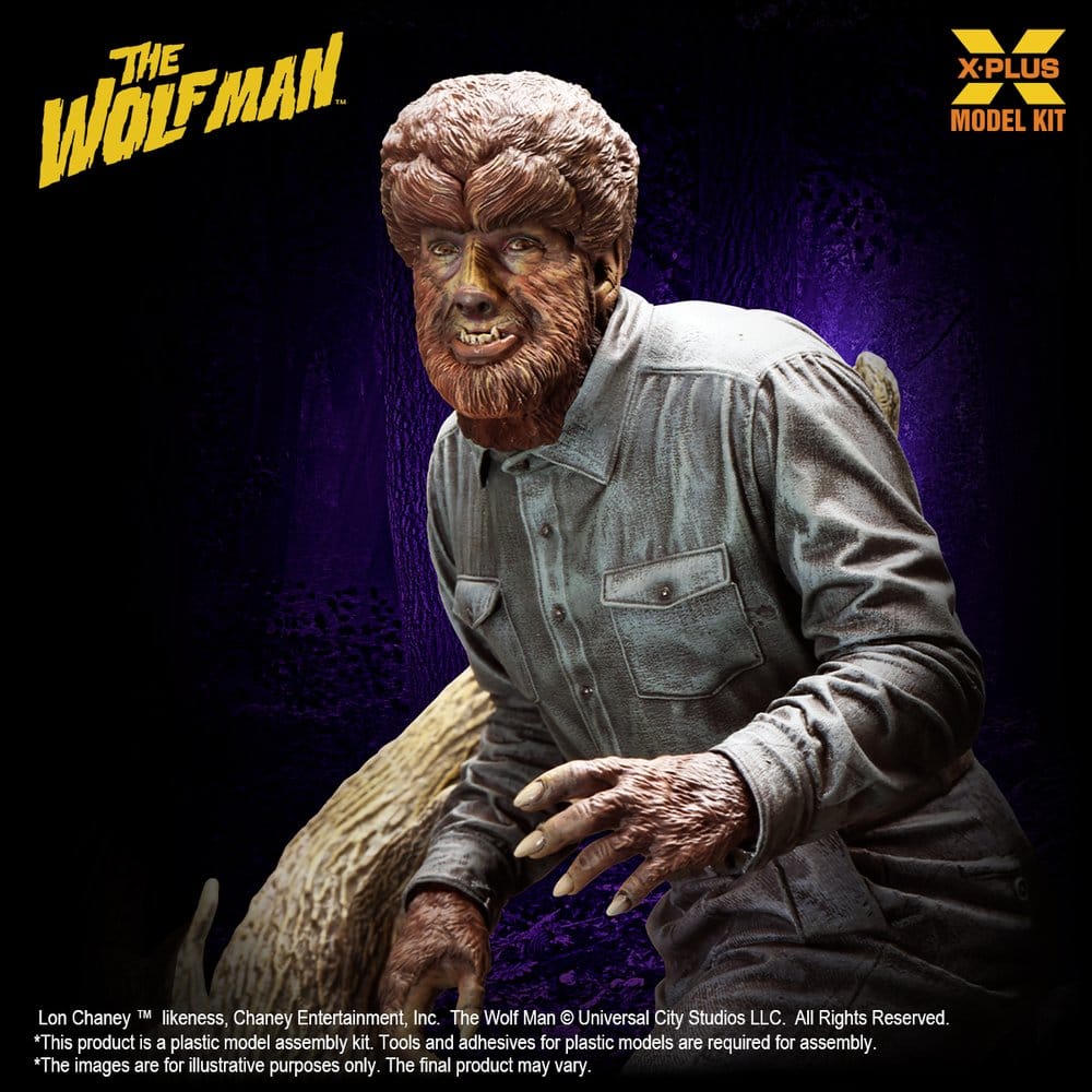 The Wolf Man Plastic Model Kit 1/8 Lon Chaney Jr. as Wolf Man 22 cm (Reproduction)