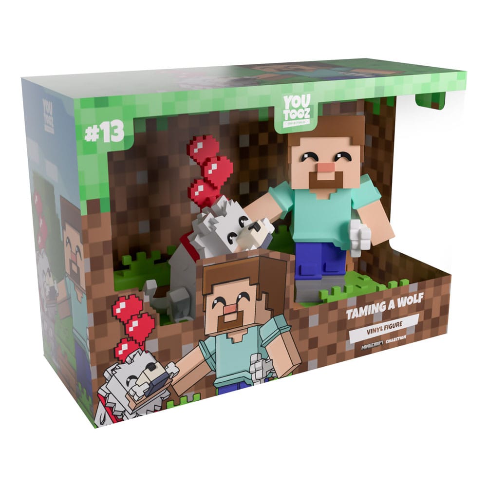 Minecraft Vinyl Figure Taming a Wolf 10 cm