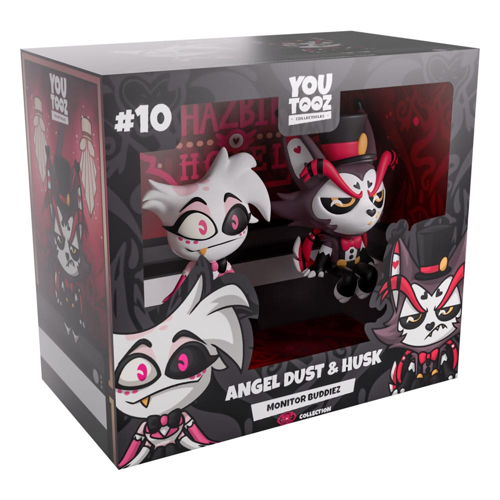 Hazbin Hotel Vinyl Figures Angel Dust & Husk Monitor Buddiez