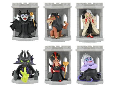 Disney Villains Hero Box Tower Series Mini Figures 8 cm Display (6)