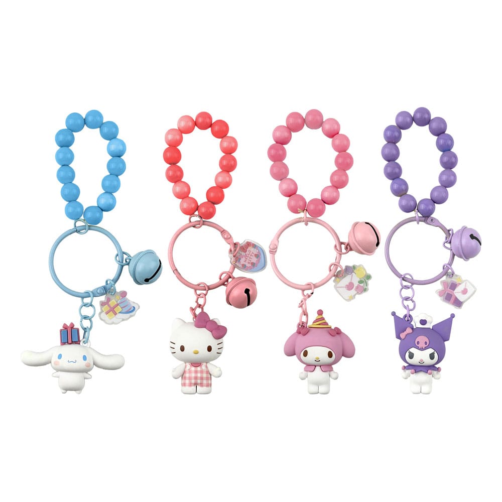 Sanrio Celebration Series Keychain & Bracelet Hello Kitty and Friends Display (12)