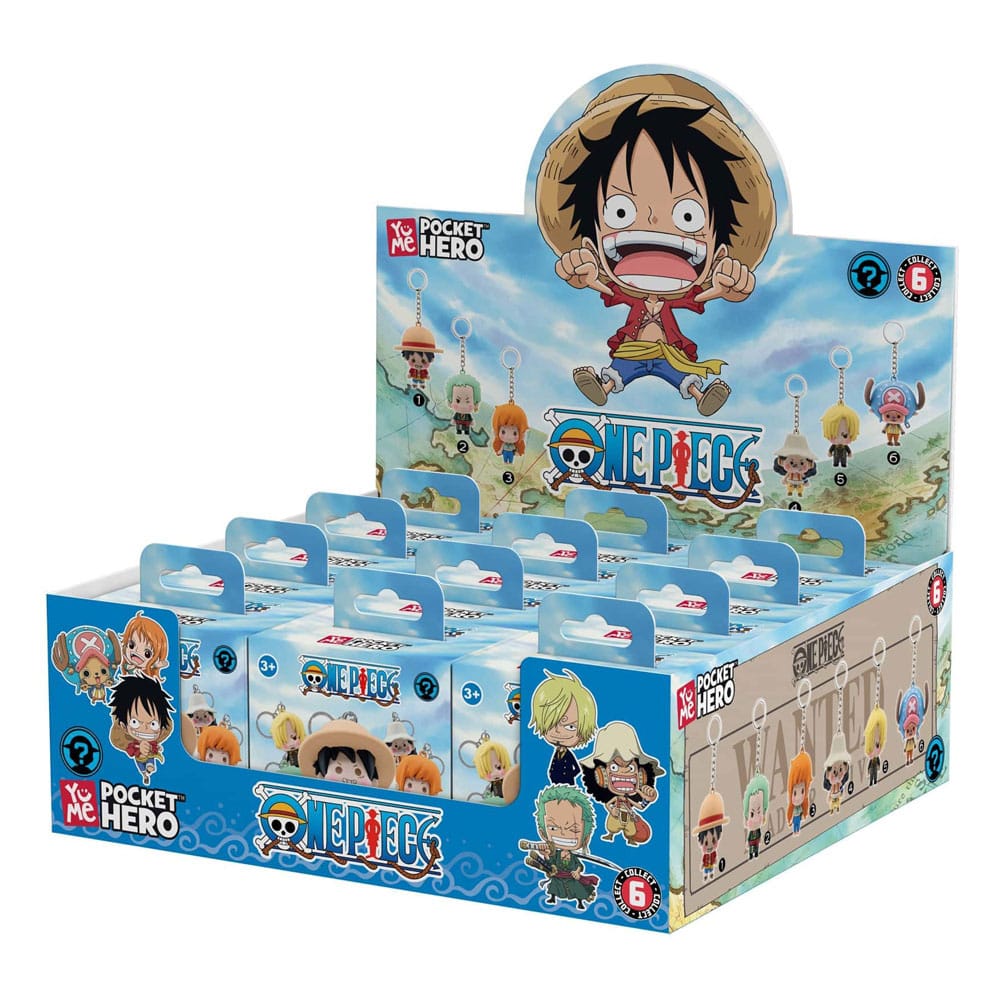 One Piece Pocket Hero Keychain Series 2 Display (12)