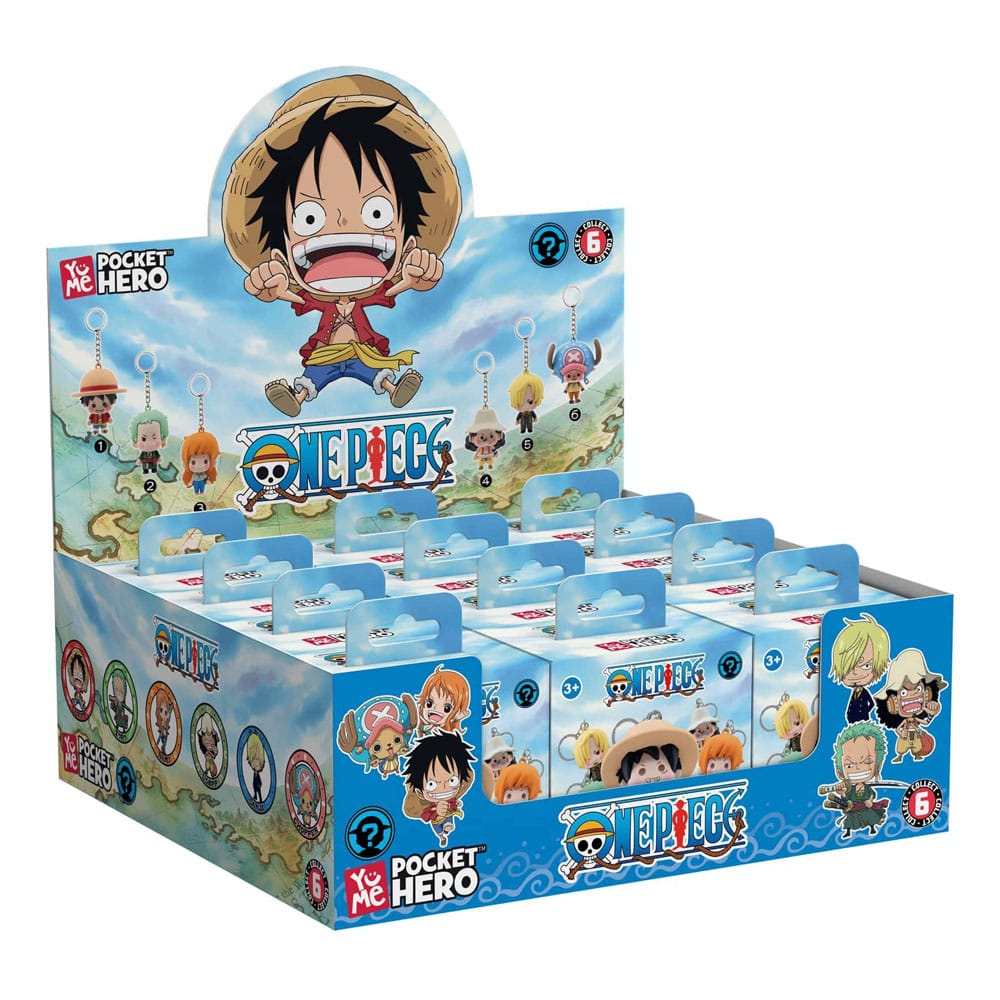 One Piece Pocket Hero Keychain Series 2 Display (12)