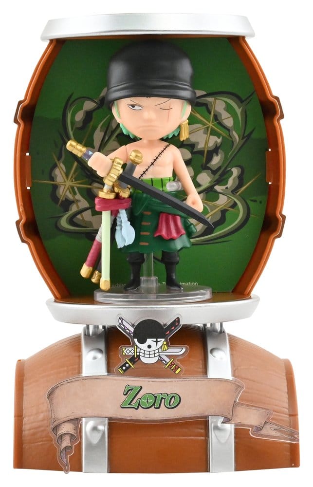 One Piece Barrel Capsule Mini Figures 9 cm Blind Box Display (6)