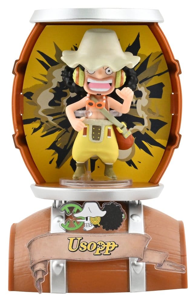 One Piece Barrel Capsule Mini Figures 9 cm Blind Box Display (6)