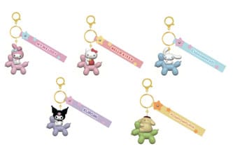 Sanrio Balloon Series Keychain with Hand Strap Hello Kitty and Friends Display (12)