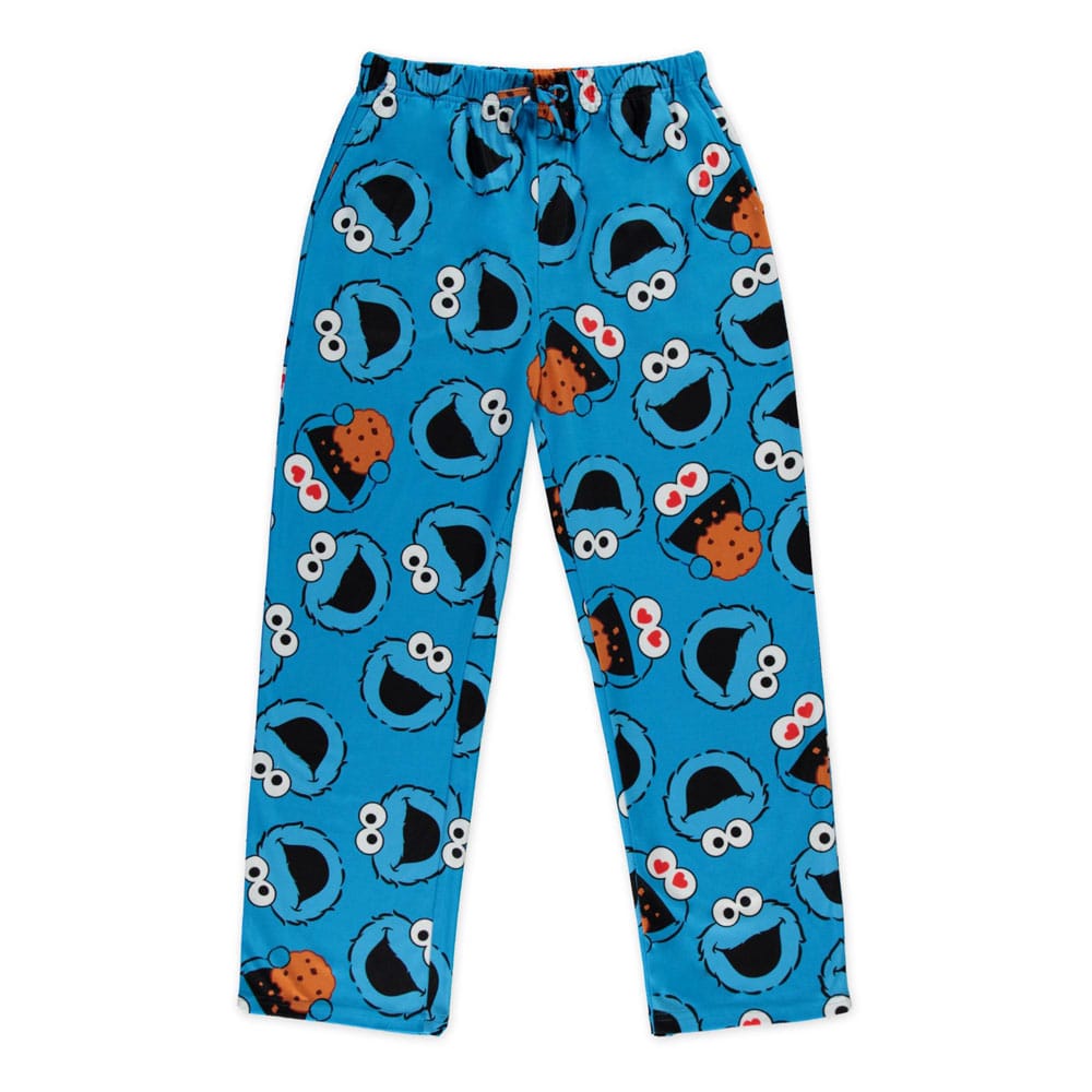 Sesame Street Jersey Pants Cookie Monster Size L