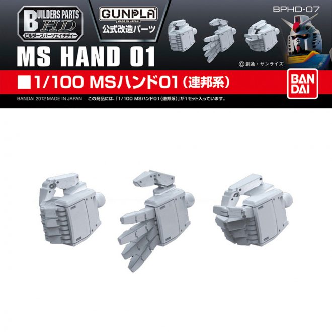 BUILDERS PARTS HD MS HAND 01 EFSF 1/100