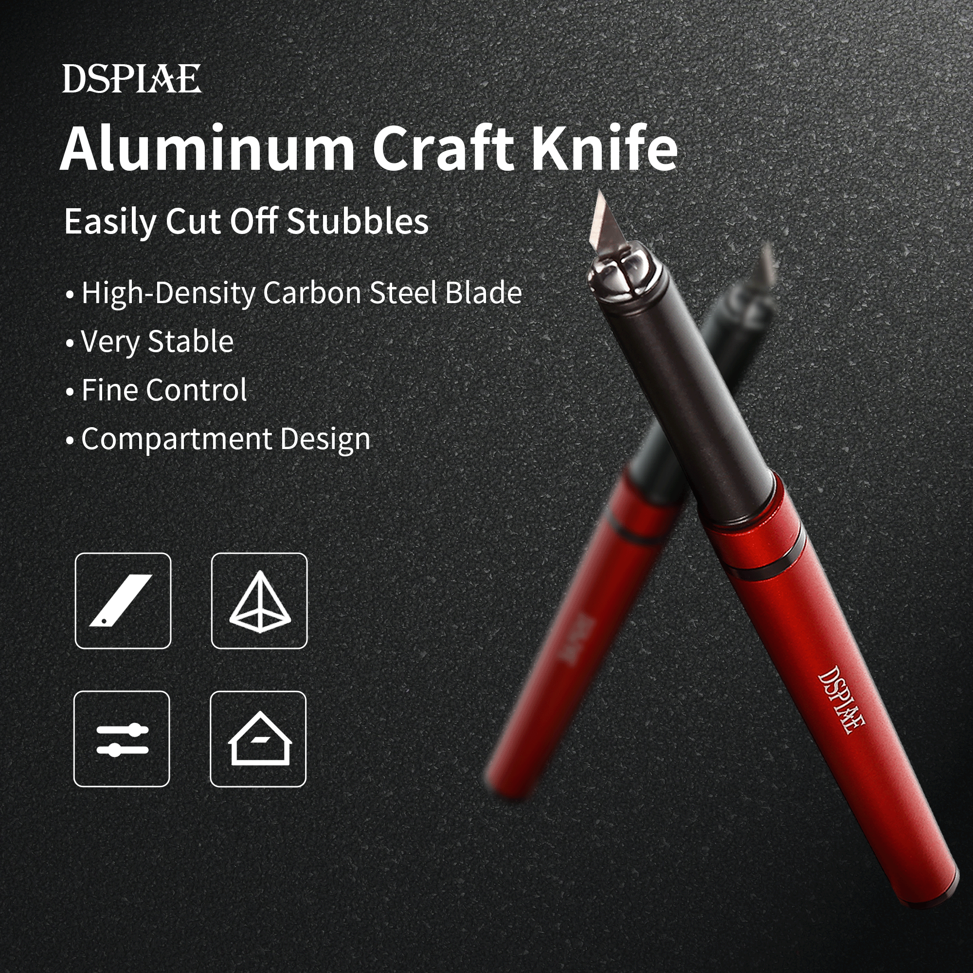 DSPIAE DK-1 - Aluminum Alloy Hobby Knife