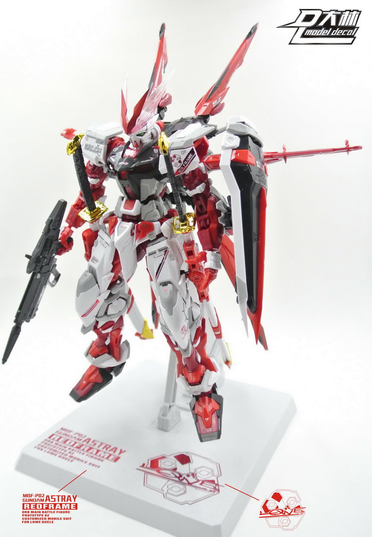 D.L Model Decal - S16 - MG MBF Red Frame 1/100