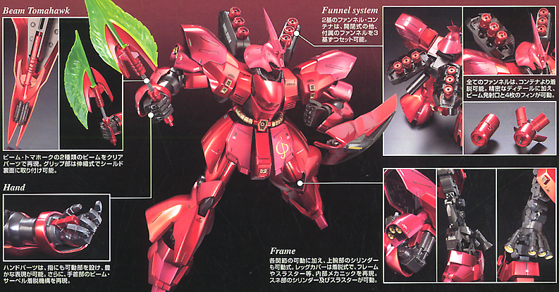 MG MSN-04 Sazabi Metallic Coating Version Type 1/100