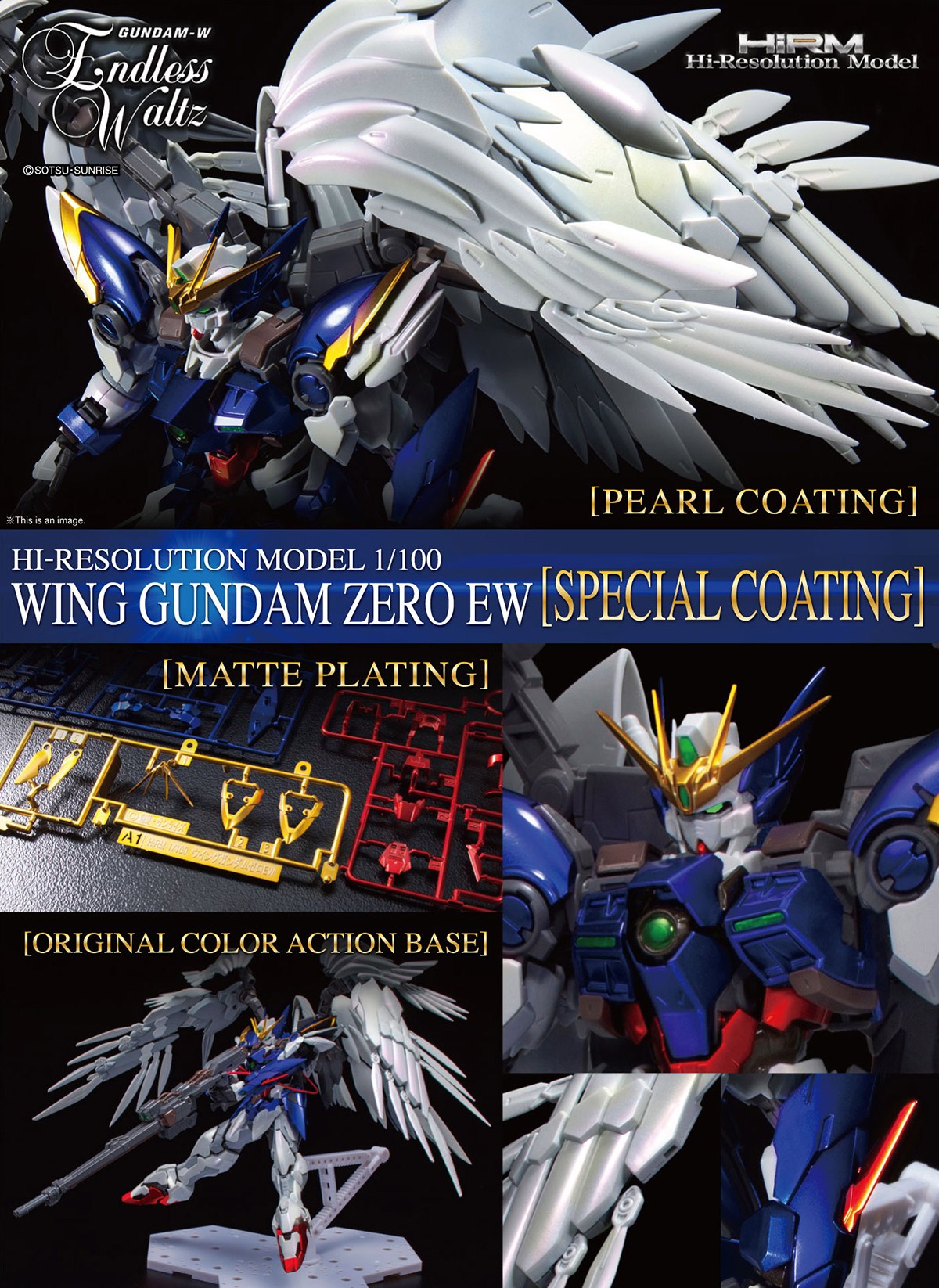 Hi Resolution Wing Gundam Zero EW (Special Coating)