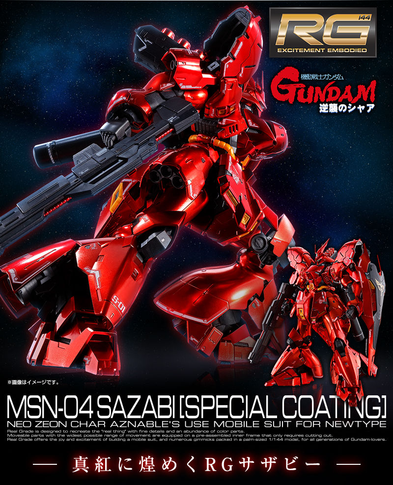 RG MSN-04 Sazabi Special Coating  - P-Bandai 1/144