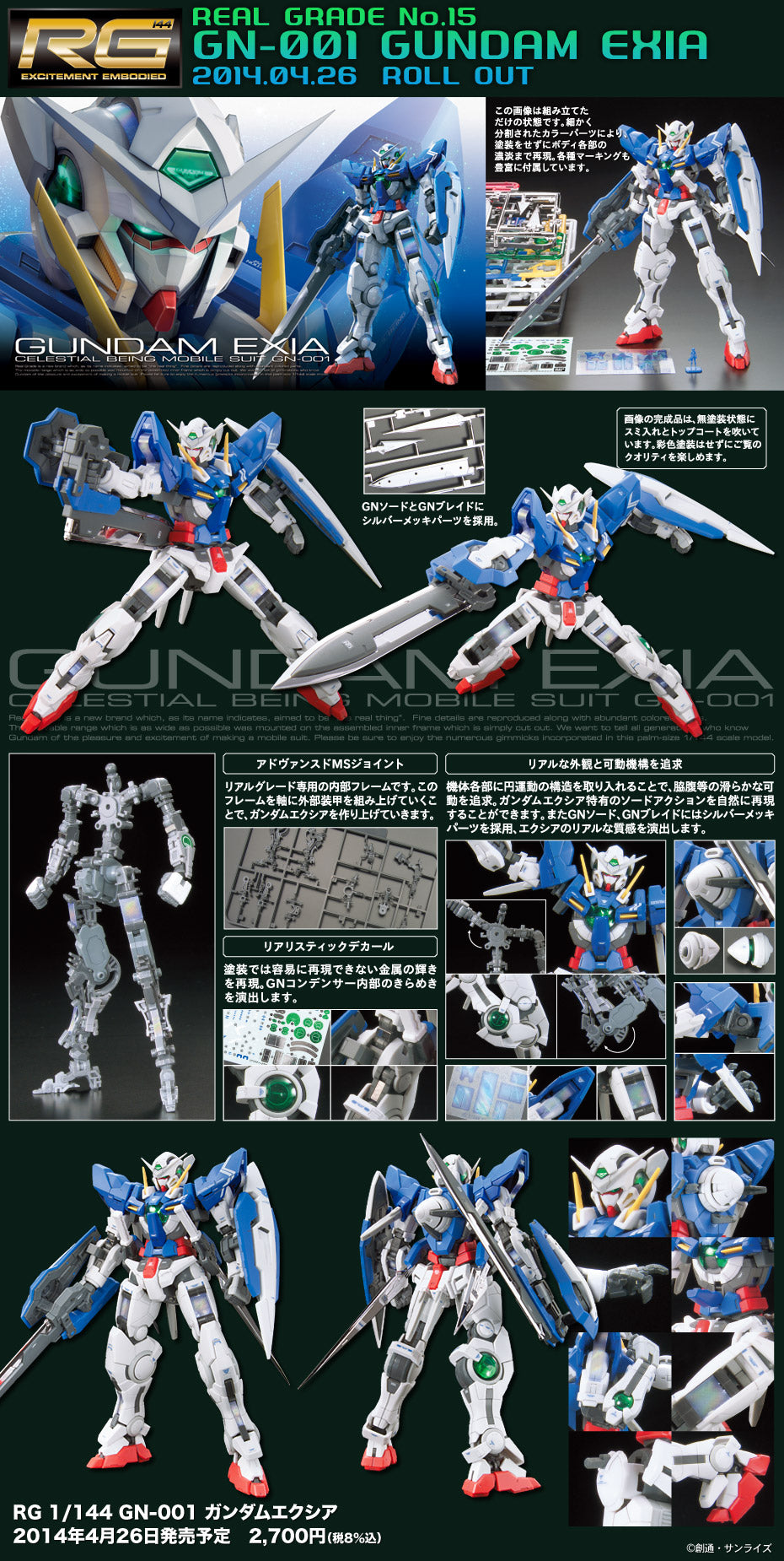 RG Gundam Exia 1/144