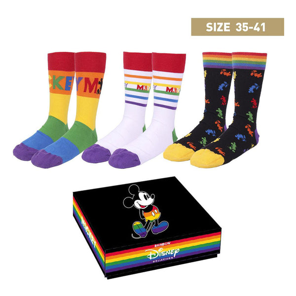 Disney Socks 3-Pack Mickey Pride Collection 35-41
