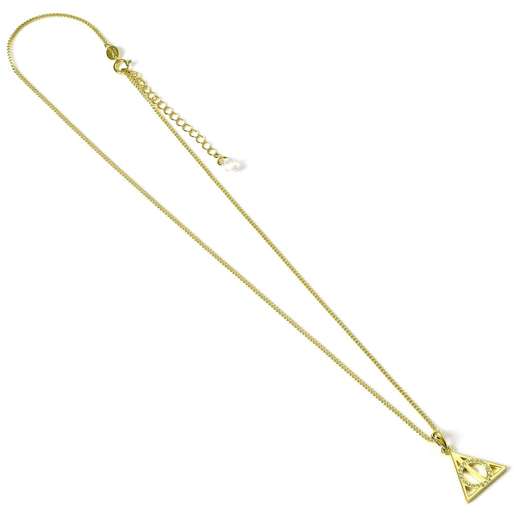 Harry Potter Necklace Deathly Hallows (Gold plated)