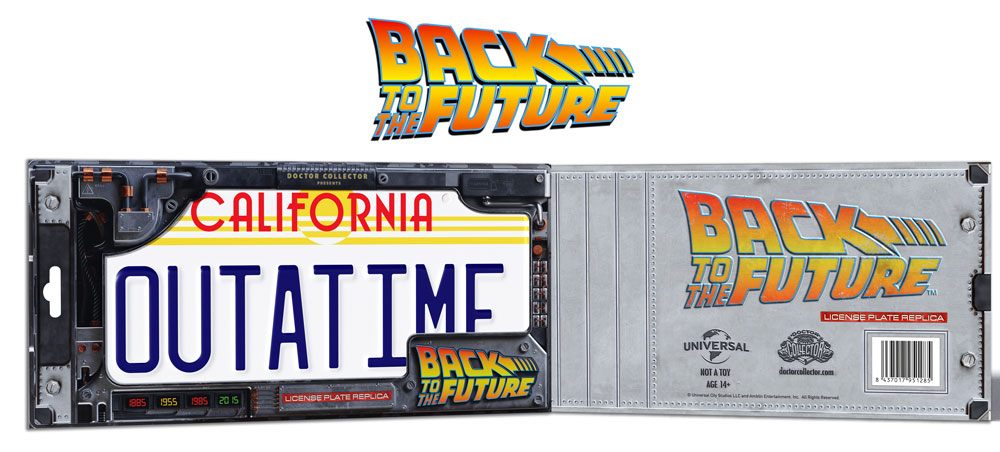 Back To The Future Replica 1/1 ´Outatime´ DeLorean License Plate